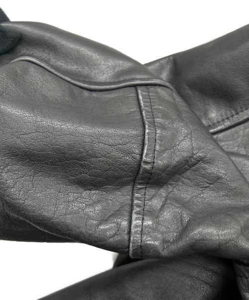 FIRST（ファースト）FIRST (ファースト) レザーライダースジャケット ブラック サイズ:SIZE Lの古着・服飾アイテム