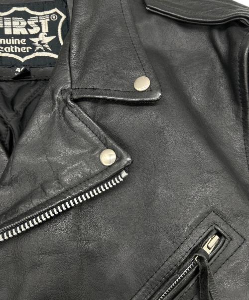 FIRST（ファースト）FIRST (ファースト) レザーライダースジャケット ブラック サイズ:SIZE Lの古着・服飾アイテム