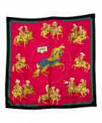 HERMESエルメス）の古着「シルクスカーフ」｜レッド×ブラック