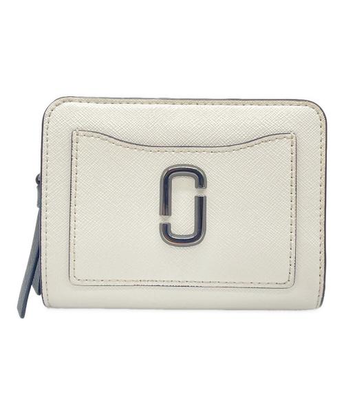 MARC JACOBS（マークジェイコブス）MARC JACOBS (マークジェイコブス) 2つ折り財布 ホワイト×ブラックの古着・服飾アイテム