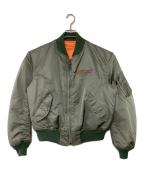 AVIREXアヴィレックス）の古着「MA-1ジャケット」｜グリーン