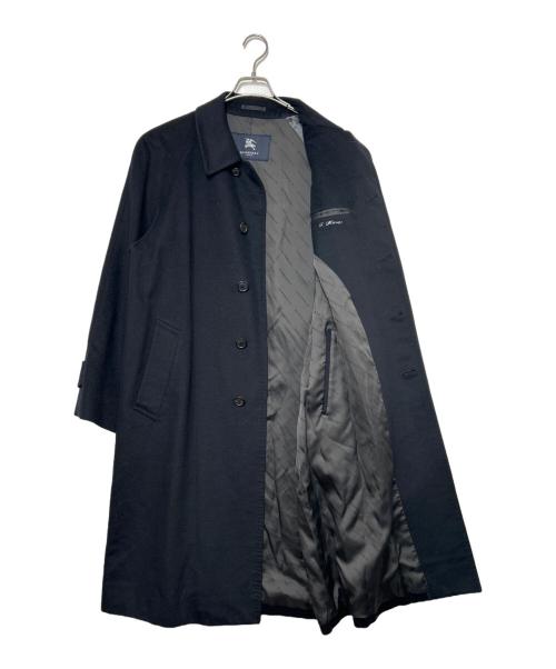BURBERRY LONDON（バーバリーロンドン）BURBERRY LONDON (バーバリーロンドン) カシミヤシルクコート ブラック サイズ:SIZE XLの古着・服飾アイテム