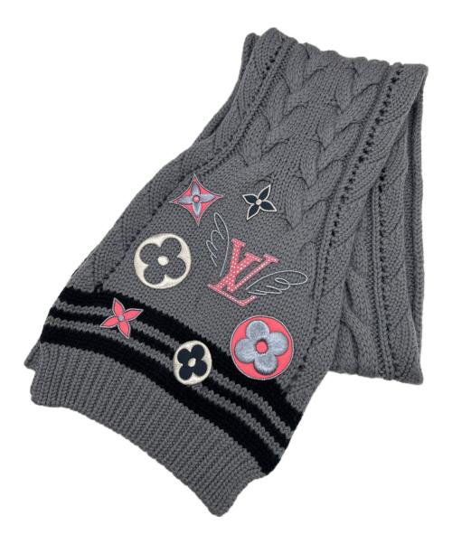 LOUIS VUITTON（ルイ ヴィトン）LOUIS VUITTON (ルイ ヴィトン) マフラー グレーの古着・服飾アイテム
