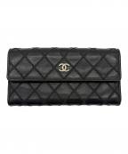 CHANELシャネル）の古着「長財布」｜ブラック