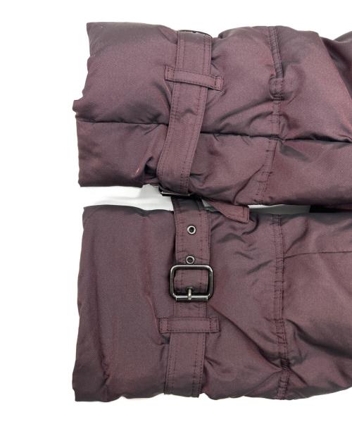 BURBERRY LONDON（バーバリーロンドン）BURBERRY LONDON (バーバリーロンドン) ラクーンファー付きダウンコート パープル サイズ:SIZE 40（M）の古着・服飾アイテム