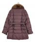BURBERRY LONDON (バーバリーロンドン) ラクーンファー付きダウンコート パープル サイズ:SIZE 40（M）：20000円
