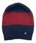 GUCCI（グッチ）の古着「ニット帽」｜ネイビー×レッド