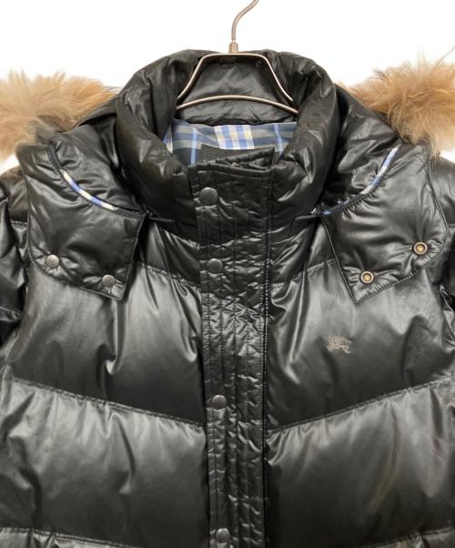 BURBERRY BLUE LABEL（バーバリー ブルー レーベル）BURBERRY BLUE LABEL (バーバリーロンドンブルーレーベル) ダウンジャケット ブラック サイズ:Lの古着・服飾アイテム