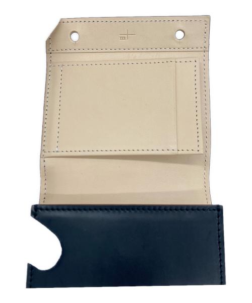 M+（エムピウ）M+ (エムピウ) 3つ折り財布 ブラック 未使用品の古着・服飾アイテム