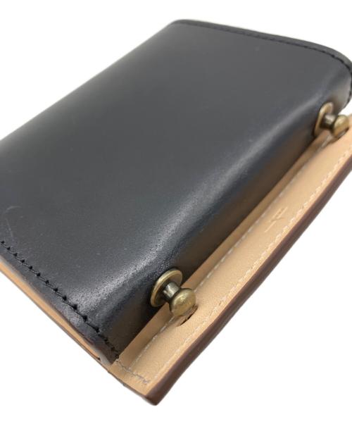 M+（エムピウ）M+ (エムピウ) 3つ折り財布 ブラック 未使用品の古着・服飾アイテム