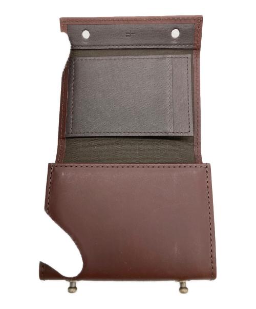 M+（エムピウ）M+ (エムピウ) 3つ折り財布 ブラウンの古着・服飾アイテム