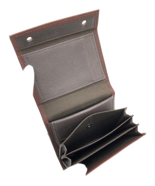 M+（エムピウ）M+ (エムピウ) 3つ折り財布 ブラウンの古着・服飾アイテム