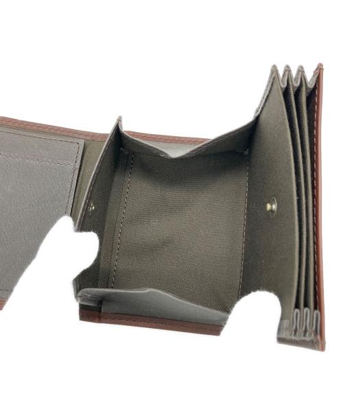 M+（エムピウ）M+ (エムピウ) 3つ折り財布 ブラウンの古着・服飾アイテム