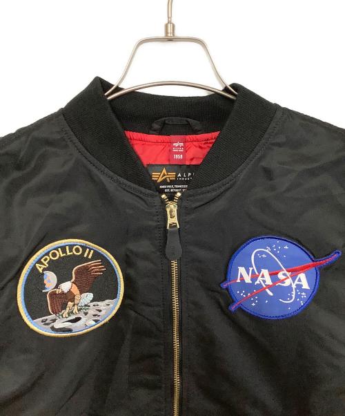 ALPHA（アルファ）ALPHA (アルファ) MA-1ジャケット ブラック サイズ:Mの古着・服飾アイテム