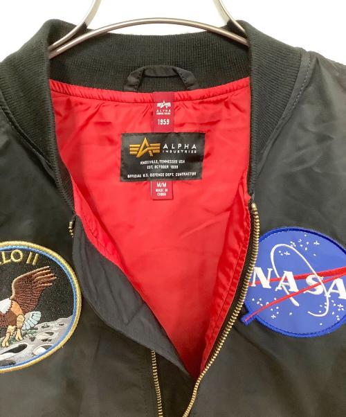 ALPHA（アルファ）ALPHA (アルファ) MA-1ジャケット ブラック サイズ:Mの古着・服飾アイテム