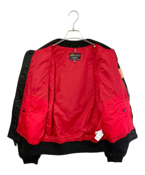 ALPHA（アルファ）ALPHA (アルファ) MA-1ジャケット ブラック サイズ:Mの古着・服飾アイテム