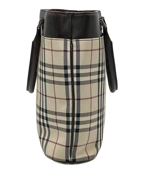 BURBERRY（バーバリー）BURBERRY (バーバリー) トートバッグ ブラウン×ベージュの古着・服飾アイテム
