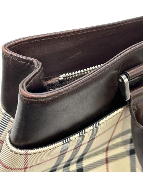 BURBERRY（バーバリー）BURBERRY (バーバリー) トートバッグ ブラウン×ベージュの古着・服飾アイテム