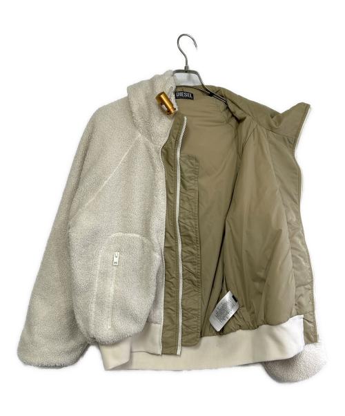 DIESEL（ディーゼル）DIESEL (ディーゼル) ボアジャケット ホワイト サイズ:SIZE Sの古着・服飾アイテム
