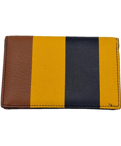 LOEWE（ロエベ）LOEWE (ロエベ) カードケース イエロー×ブラウンの古着・服飾アイテム