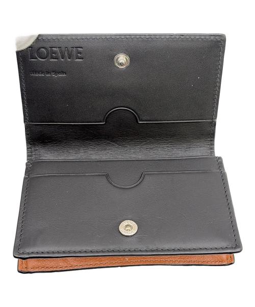 LOEWE（ロエベ）LOEWE (ロエベ) カードケース イエロー×ブラウンの古着・服飾アイテム