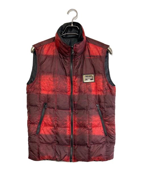 DOLCE & GABBANA（ドルチェ＆ガッバーナ）DOLCE & GABBANA (ドルチェ＆ガッバーナ) ダウンベスト レッド×ブラック サイズ:SIZE 46の古着・服飾アイテム