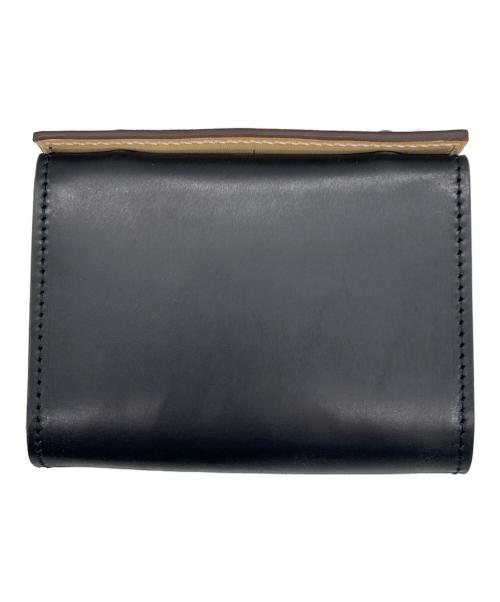 M+（エムピウ）m+ (エムピウ) 3つ折り財布 ブラック 未使用品の古着・服飾アイテム