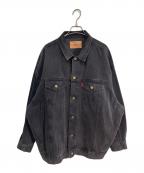 UNGRID×LEVI'Sアングリッド×リーバイス）の古着「ビッグシルエットデニムジャケット」｜ブラック