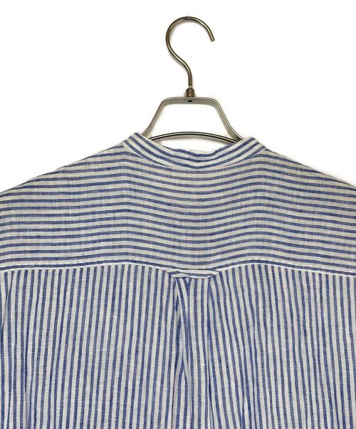 23区（ニジュウサンク）23区 (ニジュウサンク) ノースリーブワンピース ブルー×ホワイト サイズ:SIZE 40（M)の古着・服飾アイテム