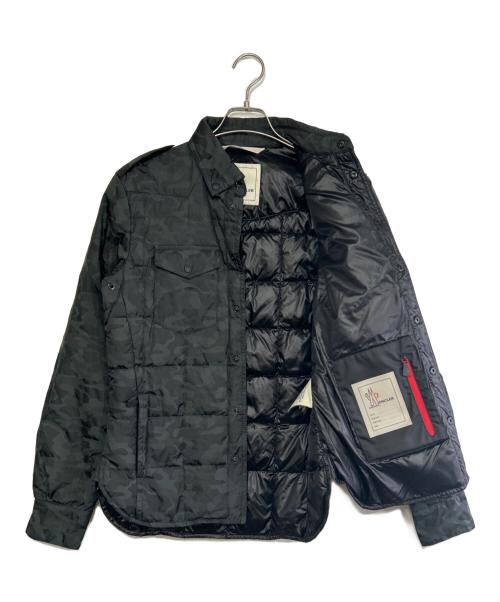 MONCLER GRENOBLE（モンクレール グルノーブル）MONCLER GRENOBLE (モンクレール グルノーブル) ダウンジャケット ブラック×グリーン サイズ:SIZE 0（S）の古着・服飾アイテム
