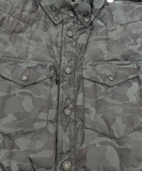 MONCLER GRENOBLE（モンクレール グルノーブル）MONCLER GRENOBLE (モンクレール グルノーブル) ダウンジャケット ブラック×グリーン サイズ:SIZE 0（S）の古着・服飾アイテム