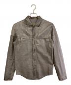 Karl Donoghueカールドノヒュー）の古着「レザージャケット」｜グレー