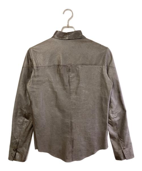 Karl Donoghue（カールドノヒュー）Karl Donoghue (カールドノヒュー) レザージャケット グレー サイズ:SIZE 36の古着・服飾アイテム