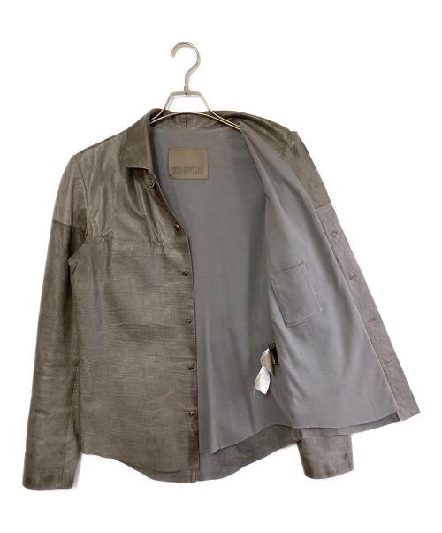 Karl Donoghue（カールドノヒュー）Karl Donoghue (カールドノヒュー) レザージャケット グレー サイズ:SIZE 36の古着・服飾アイテム