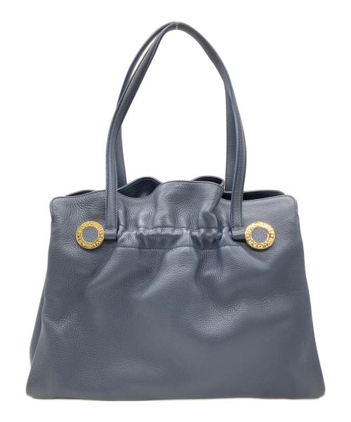BVLGARI（ブルガリ）BVLGARI (ブルガリ) ハンドバッグ ブルーの古着・服飾アイテム