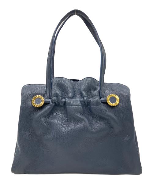 BVLGARI（ブルガリ）BVLGARI (ブルガリ) ハンドバッグ ブルーの古着・服飾アイテム