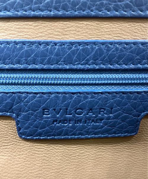 BVLGARI（ブルガリ）BVLGARI (ブルガリ) ハンドバッグ ブルーの古着・服飾アイテム
