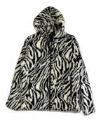 TATRASタトラス）の古着「フードボアブルゾン」｜ホワイト×ブラック