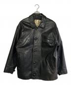 45rpm45アールピーエム）の古着「レザージャケット」｜ブラック