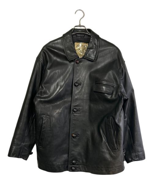 45rpm（45アールピーエム）45rpm (45アールピーエム) レザージャケット ブラック サイズ:SIZE 不明の古着・服飾アイテム