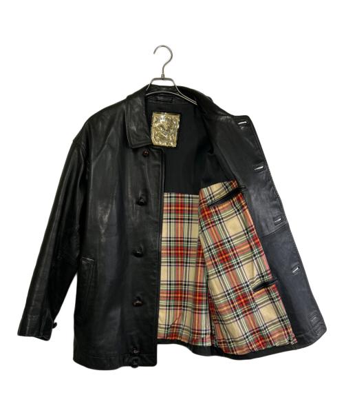 45rpm（45アールピーエム）45rpm (45アールピーエム) レザージャケット ブラック サイズ:SIZE 不明の古着・服飾アイテム