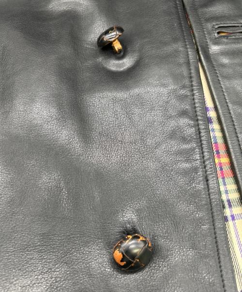 45rpm（45アールピーエム）45rpm (45アールピーエム) レザージャケット ブラック サイズ:SIZE 不明の古着・服飾アイテム