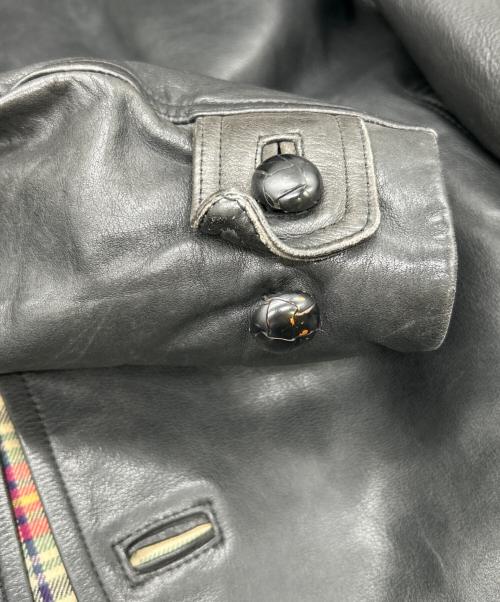 45rpm（45アールピーエム）45rpm (45アールピーエム) レザージャケット ブラック サイズ:SIZE 不明の古着・服飾アイテム