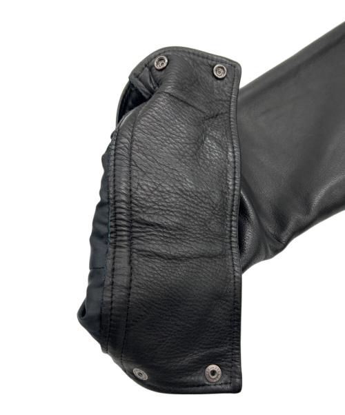 Y'2LEATHER（ワイツーレザー）Y'2LEATHER (ワイツーレザー) レザーシャツ ブラック サイズ:SIZE 38（M）の古着・服飾アイテム