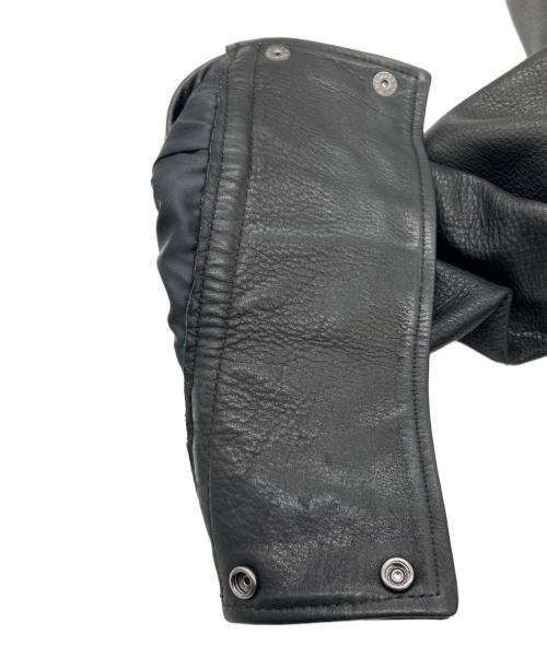 Y'2LEATHER（ワイツーレザー）Y'2LEATHER (ワイツーレザー) レザーシャツ ブラック サイズ:SIZE 38（M）の古着・服飾アイテム