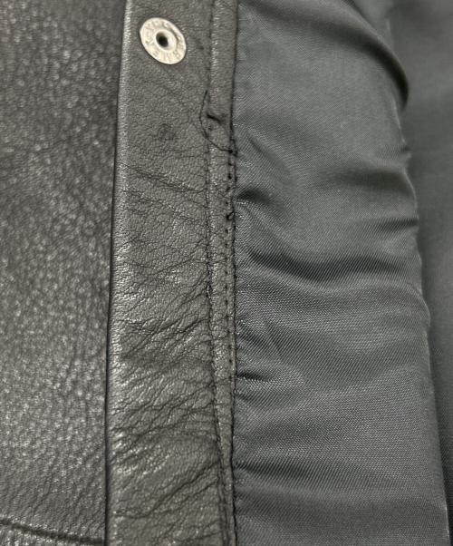 Y'2LEATHER（ワイツーレザー）Y'2LEATHER (ワイツーレザー) レザーシャツ ブラック サイズ:SIZE 38（M）の古着・服飾アイテム