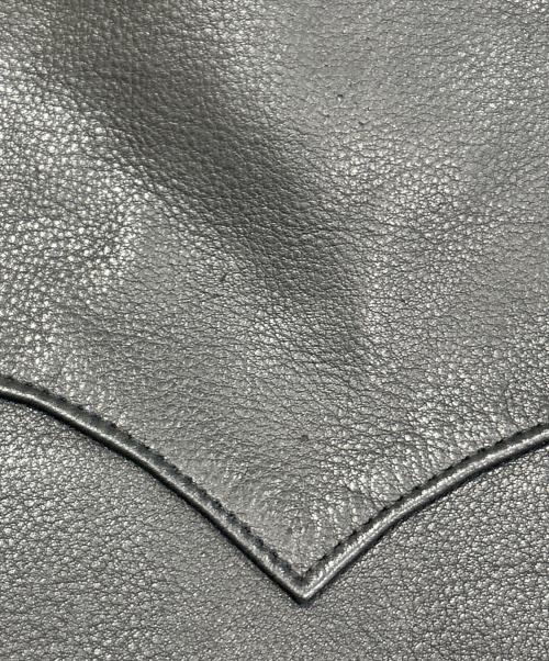 Y'2LEATHER（ワイツーレザー）Y'2LEATHER (ワイツーレザー) レザーシャツ ブラック サイズ:SIZE 38（M）の古着・服飾アイテム