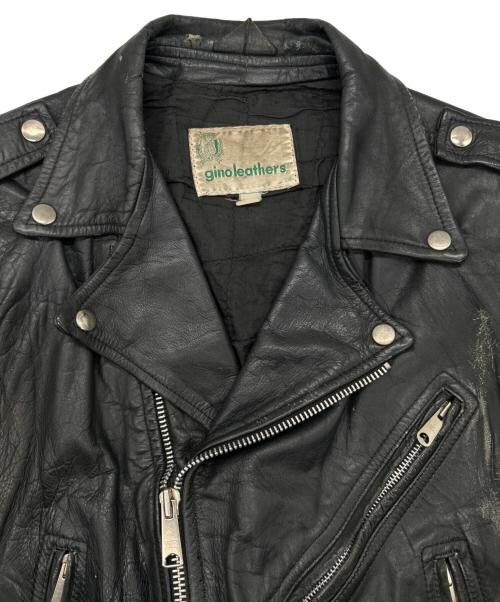 GINOLEATHER（ジーノ レザー）GINOLEATHER (ジーノ レザー) レザーライダースジャケット ブラック サイズ:SIZE Freeの古着・服飾アイテム