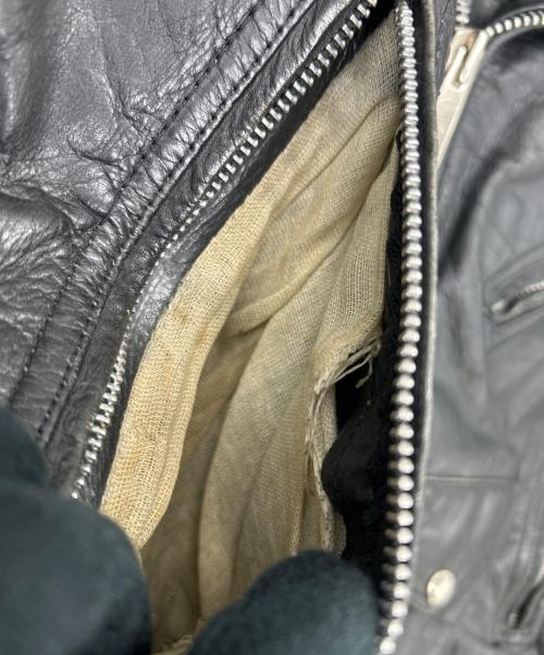 GINOLEATHER（ジーノ レザー）GINOLEATHER (ジーノ レザー) レザーライダースジャケット ブラック サイズ:SIZE Freeの古着・服飾アイテム