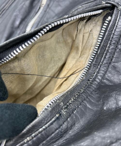 GINOLEATHER（ジーノ レザー）GINOLEATHER (ジーノ レザー) レザーライダースジャケット ブラック サイズ:SIZE Freeの古着・服飾アイテム